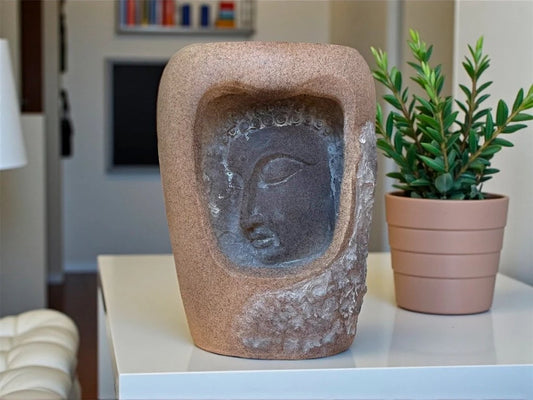 Fuente de Agua Buda Lluvia con LED 24 cm