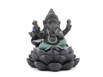 Cascada de Humo Ganesh S/Loto 10,5 cm - ¡Importada y Exclusiva!