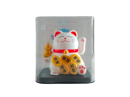 GATO DE LA FORTUNA CAJA CRISTAL MEDIANO 7.5X7CM