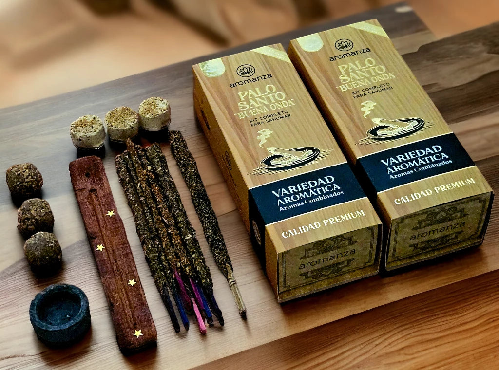 Kit Palo Santo Buena Onda x1 - Aromanza