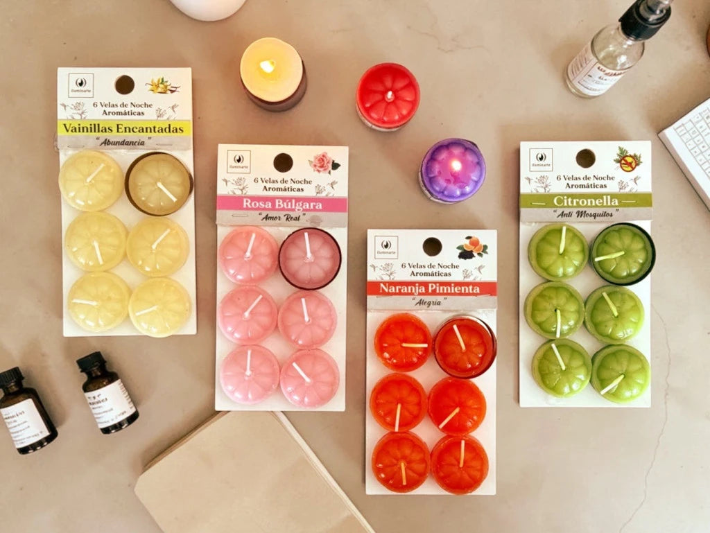 Velas de Noche x6 Aromática Colgable