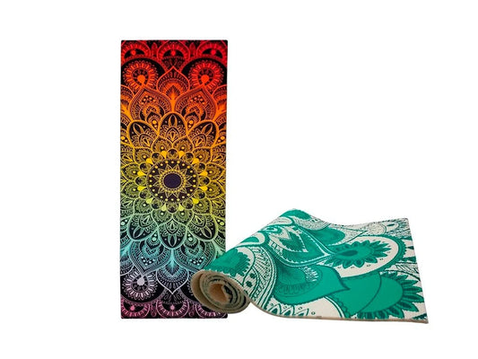 MAT DE YOGA PVC DP MANDALA 8 MM (MEDIDAS 173X61CM)