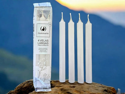 Vela Iluminarte Pack x 4 Larga
