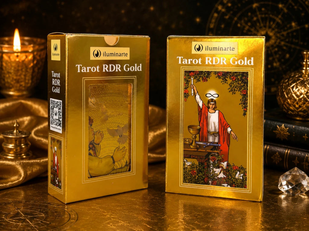 TAROT RIDER GOLD CON CARTAS DORADAS X1