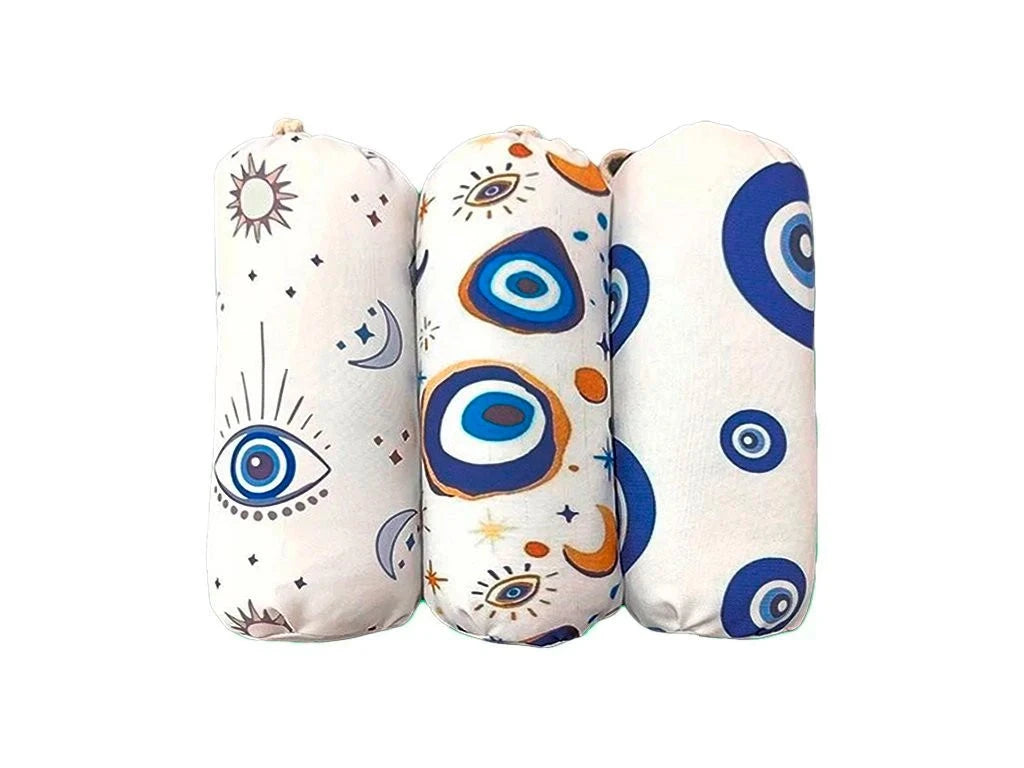 Almohadilla Cervical Bolster Ojo Turco - Semillas y Lavanda - Funda Lavable