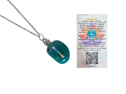Blister Dije Piedra Grabada 7 Chakras Rolada