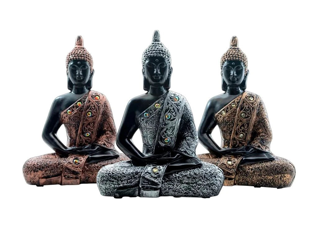 Buda de la Meditación: Estatua de Yeso 28 cm