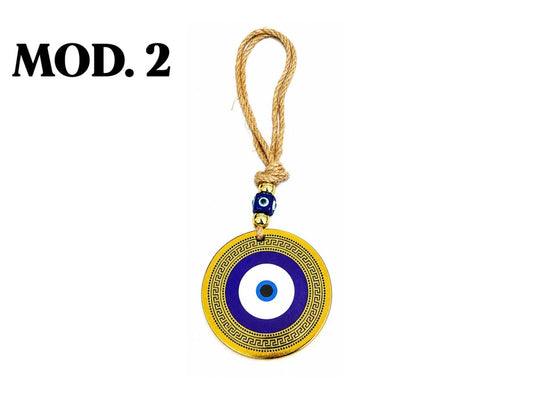 COLGANTE OJO TURCO LINEA GOLD HILO YUTE 24CM