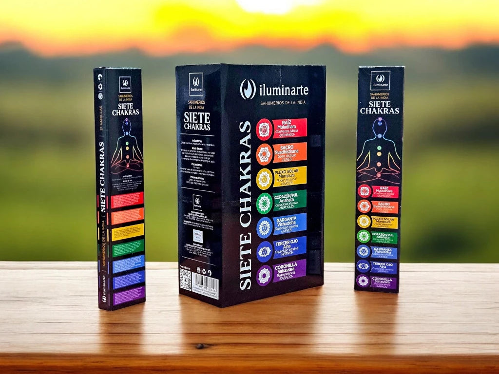Sahumerio 7 Chakras Iluminarte: Aromaterapia hindú de calidad