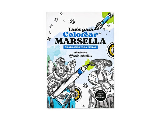 LIBRO TAROT ILUSTRADO PARA COLOREAR - MARSELLA