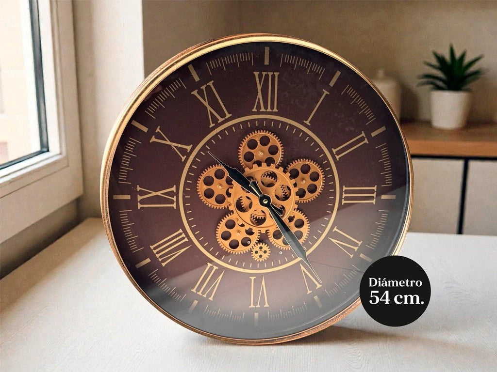 RELOJ DE ENGRANAJES GIRATORIOS 54CM