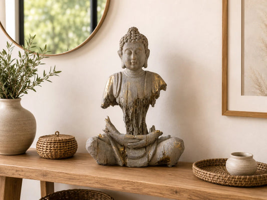 Busto de Buda Petrificado 38 cm
