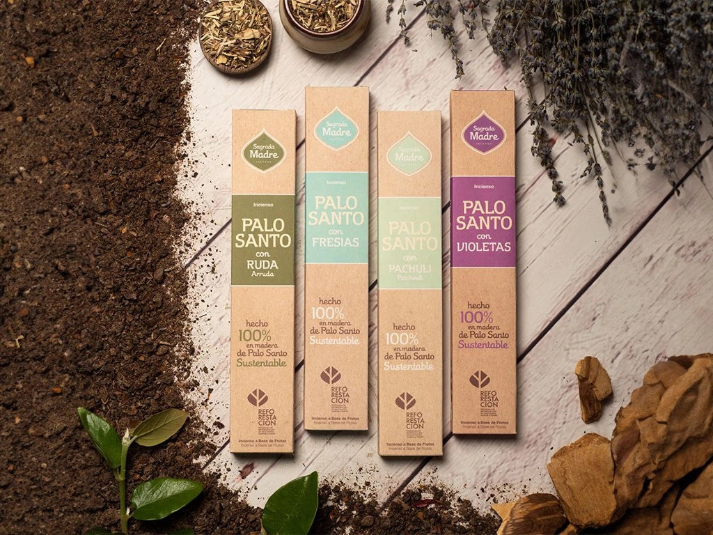 Sahumerio Sagrada Madre Palo Santo con Varios Aromas | Sagrada Madre