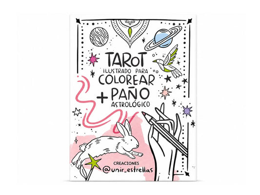 TAROT ILUSTRADO PARA COLOREAR   PAÑO ASTROLOGICO