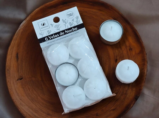 VELAS DE NOCHE X 6 UNI. COLGABLES