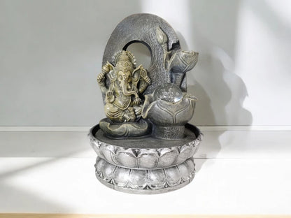 Fuente de Agua Resina Buda/Ganesh con LED - Modelos Variados