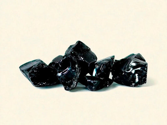 Piedra obsidiana en bruto x 100g