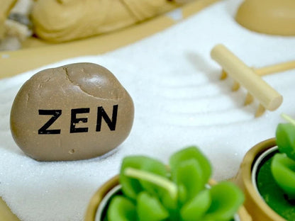 Jardín Zen Simil Madera 22x21x12cm