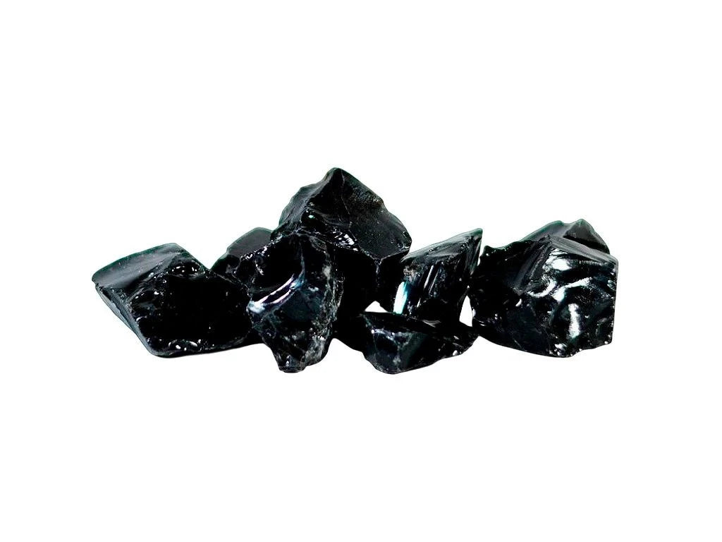Piedra obsidiana en bruto x 100g