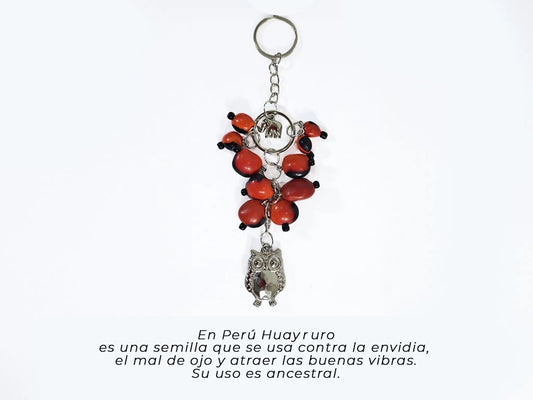 Llavero Huayruro con Dijes Varios Modelos x 1