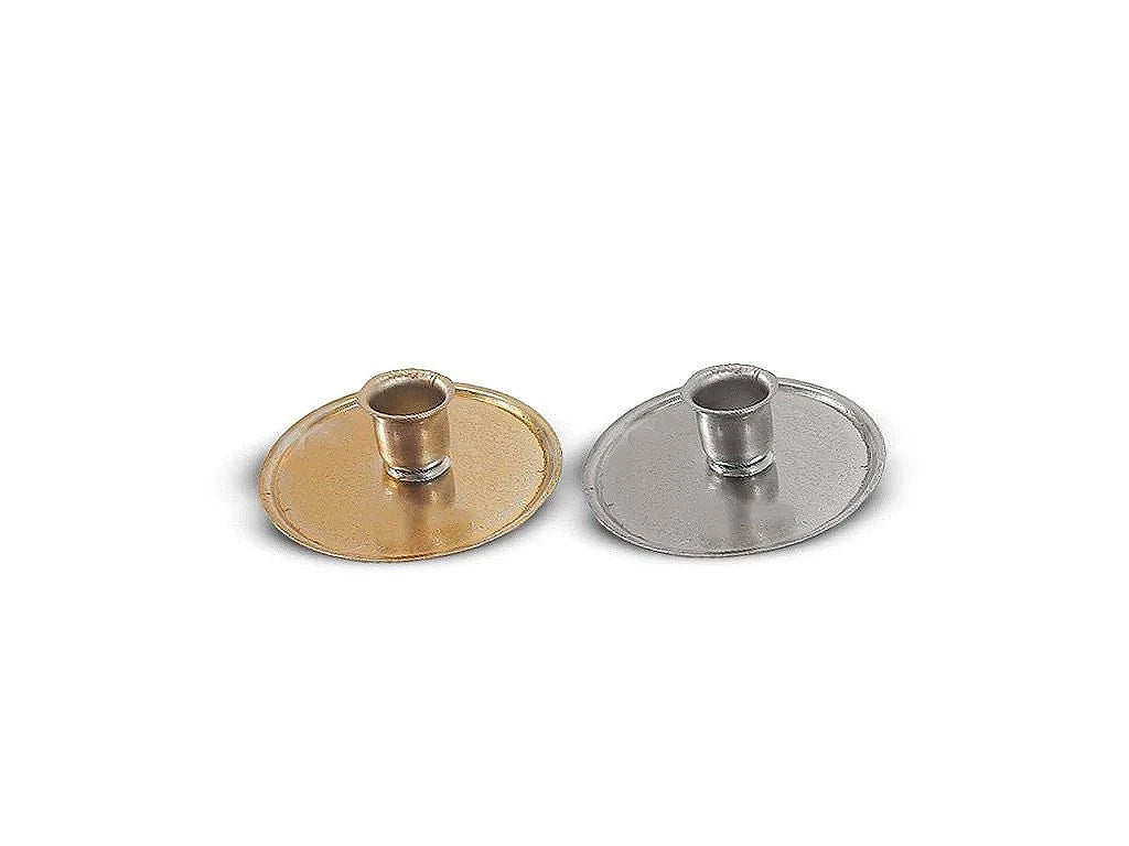 Porta Vela Relieve Oro/Plata Eco.