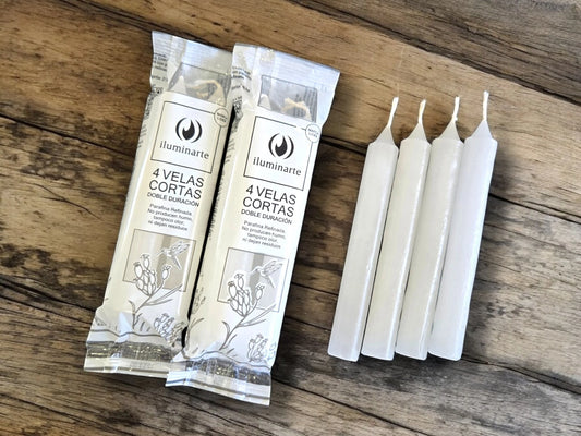 Pack x 4 Velas Cortas Iluminarte