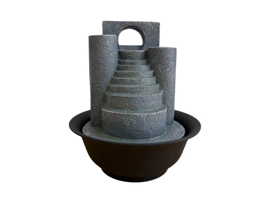 FUENTE DE AGUA CON PORTA VELAS 24CM