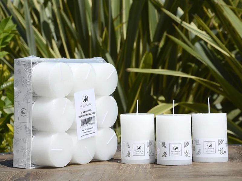 Deco Line Largo 8 x 5.6 cm - Velas Neutras