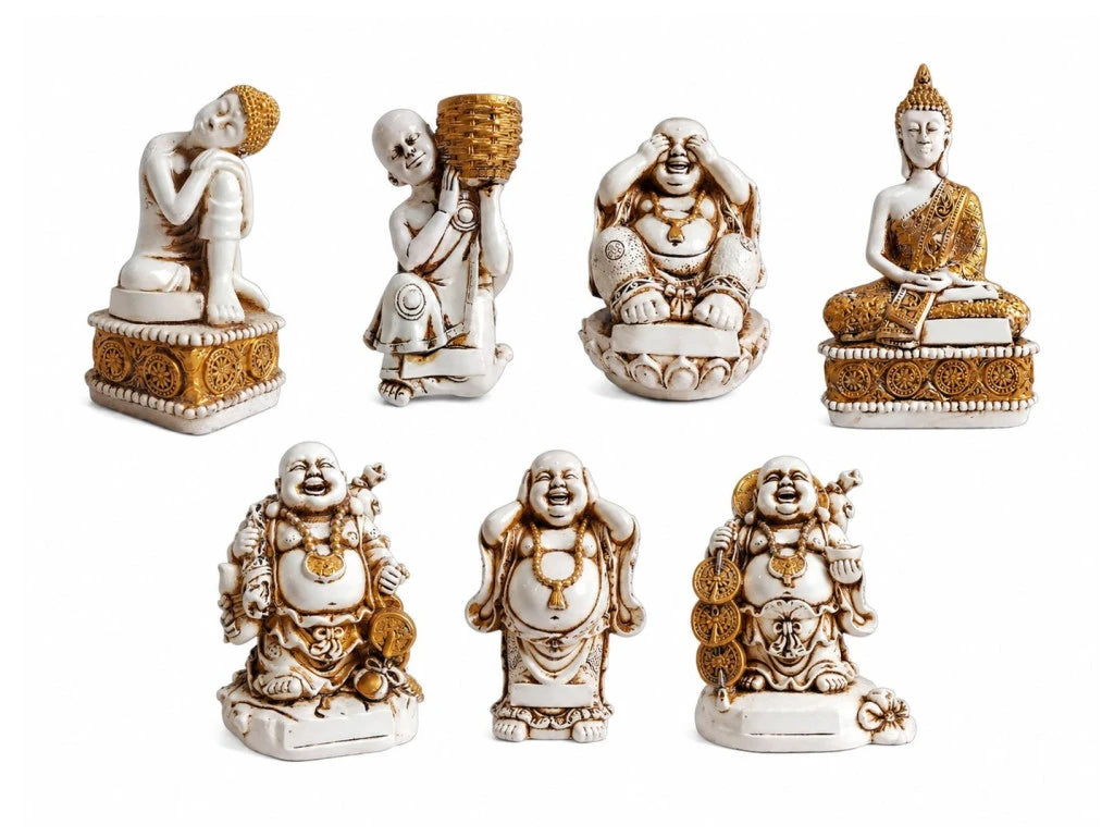Decoración Zen: Mini Buda/Monje 13cm - Modelos Surtidos