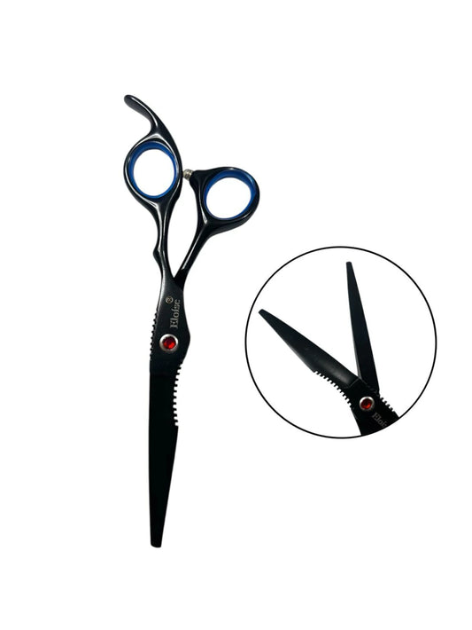 Tijera NEGRO CON ROJO recta N`30 ELOISE