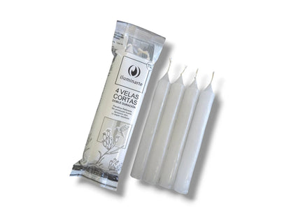 Pack x 4 Velas Cortas Iluminarte