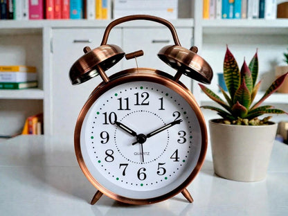 RELOJ DESPERTADOR DOBLE CAMPANA 15.5CM
