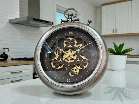 RELOJ DE METAL CON ENGRANAJES 50 CM
