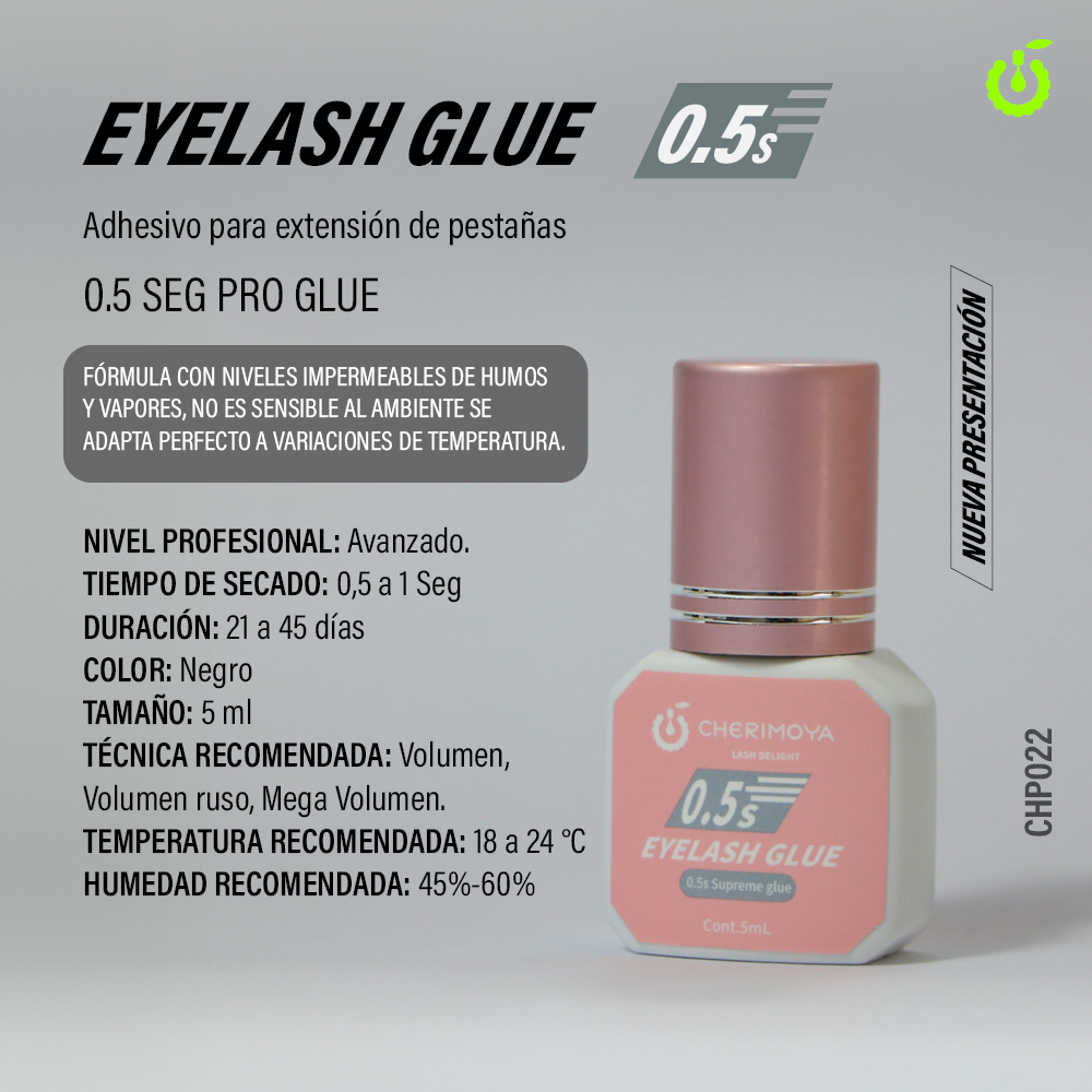 ADHESIVO PARA EXTENSIONES DE PESTAÑAS CHERIMOYA  5ml SUPREME GLUE 0,5s