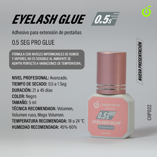 ADHESIVO PARA EXTENSIONES DE PESTAÑAS CHERIMOYA  5ml SUPREME GLUE 0,5s