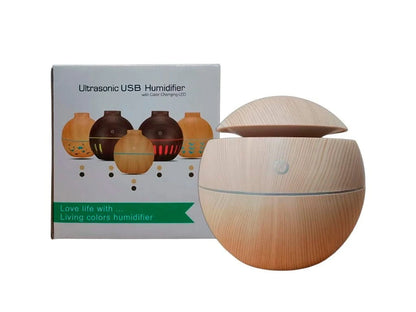 HUMIDIFICADOR ESFERA SIMIL MADERA 9.5CM