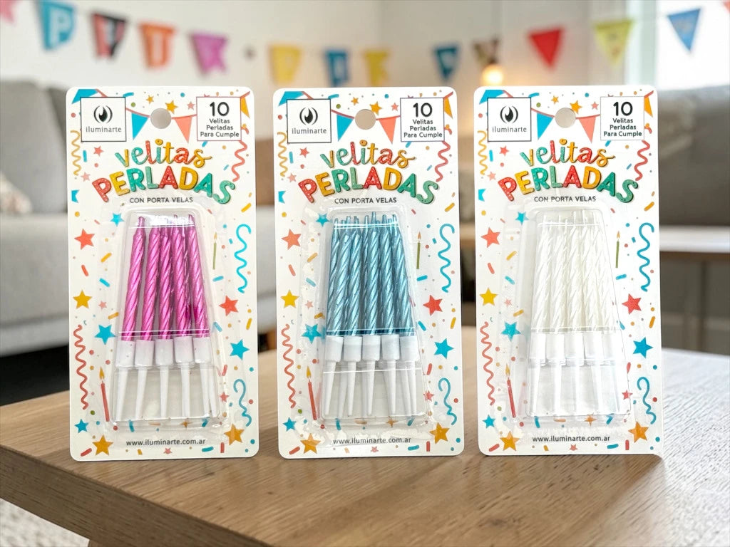 Mini Vela (10 unidades) | Velas de Cotillón