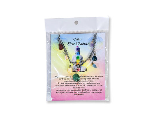 Collar energético piedra 7 chakras
