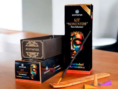 Kit momentos: 30 varillas, 12 conos, porta sah