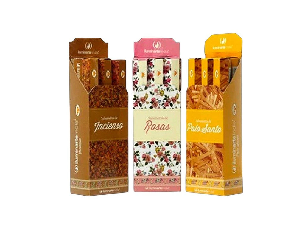 Sahumerio Hexagonal India Iluminarte X 1 - Potente aroma para meditación y relajación