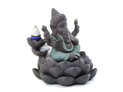 Cascada de Humo Ganesh S/Loto 10,5 cm - ¡Importada y Exclusiva!