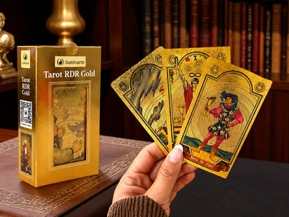 TAROT RIDER GOLD CON CARTAS DORADAS X1