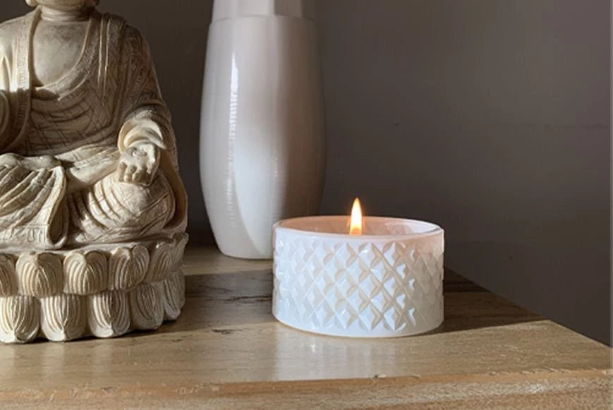 Vela Caramelera Blanca 9x11 cm