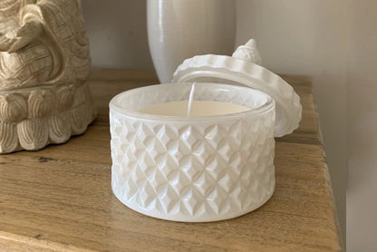 Vela Caramelera Blanca 9x11 cm