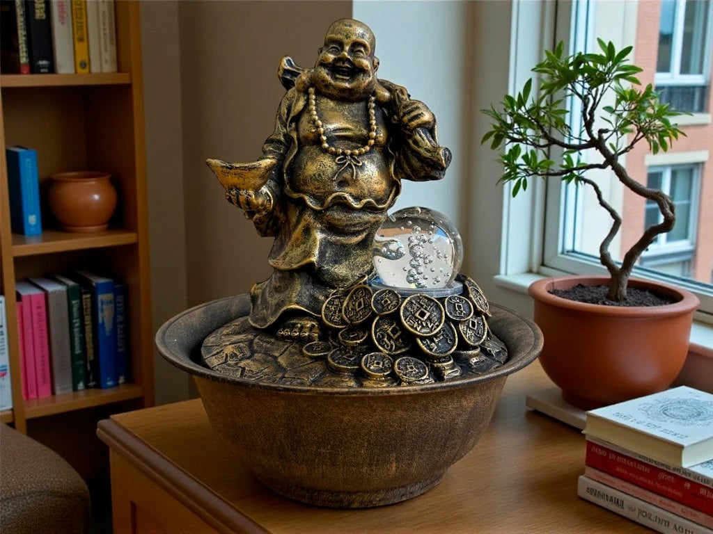 Fuente Buda Riqueza 25cm