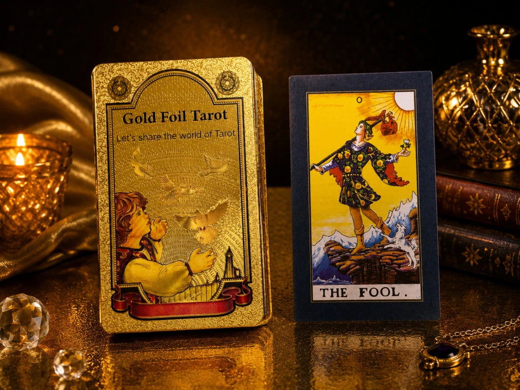 TAROT RIDER GOLD CON CARTAS DORADAS X1