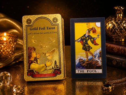 TAROT RIDER GOLD CON CARTAS DORADAS X1