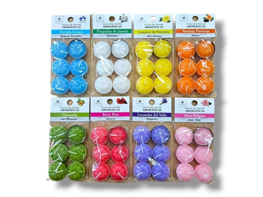 Velas de Noche x6 Aromática Colgable