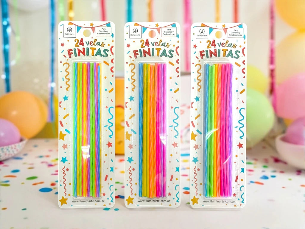 Velas Varitas Multicolor