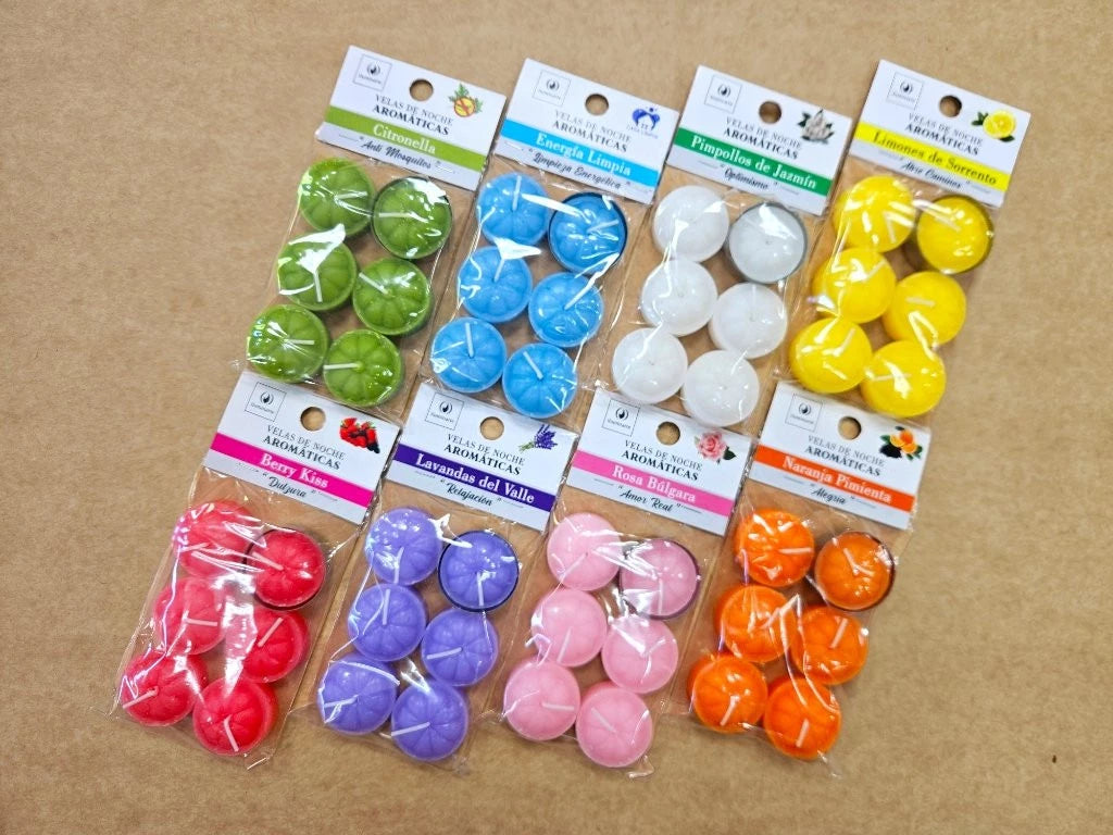 Velas de Noche x6 Aromática Colgable